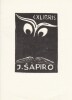  Ex-libris.. J Sapiro (Russie, Lituanie, Europe de l'Est), Ex-libris.