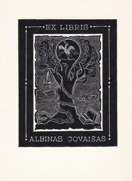 Ex-libris.. Albinas Jovaisas (Russie, Lituanie, Europe de l'Est), Ex-libris.