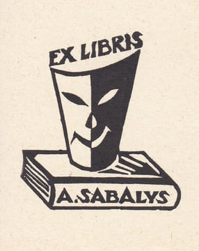 Ex-libris.. A Sabalys (Russie, Lituanie, Europe de l'Est), Ex-libris.