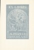  Ex-libris.. Albertas Ruzgas (Russie, Lituanie, Europe de l'Est), Ex-libris.