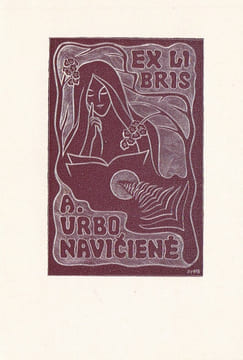  Ex-libris.. A Urbo Naviciené (Russie, Lituanie, Europe de l'Est), Ex-libris.