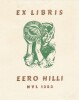  Ex-libris.. Eero Hilli NVL 1323, Ex-libris.