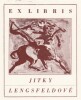  Ex-libris.. Jitky Lengsfeldové (Tchécoslovaquie), Ex-libris.