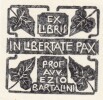  Ex-libris.. Prof. Avv. Ezio Bartalini (Italie), Ex-libris.