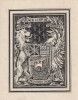  Ex-libris.. Student Dostel, « Dieu avec nous », Ex-libris.