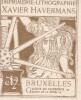  Ex-libris.. Xavier Havermans, imprimerie-lithographie à Bruxelles (Belgique), Ex-libris.