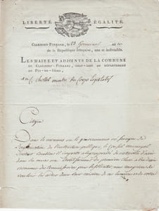Lettre signée