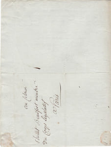 Lettre signée