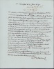 Lettre autographe signée à Jean-Jacques Isle de Beauchaine. Louis de Rigaud de Vaudreuil (1728-1810), comte de Vaudreuil, commandant le Spectre, sous ...