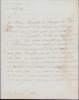 Lettre signée (en grande partie autographe) à Jean-Jacques Isle de Beauchaine. Pierre de Vaugiraud (1741-1819), officier de marine, a participé à la ...