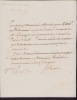 Lettre autographe signée à Jean-Jacques Isle de Beauchaine. Jean-Baptiste-Antoine Blouin (1733-1785), commis au Ministère de la Marine