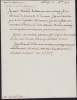 Lettre signée à Jean-Jacques Isle de Beauchaine. Jean-Charles-Nicolas Amé de Saint-Didier (1740-1781), premier commis de la marine au bureau des ...