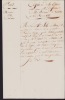 Lettre signée à Jean-Jacques Isle de Beauchaine. Antoine Deshayes (1731-1816) commissaire général de la Marine à Cherbourg.