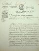 Lettre signée. Edme Bochet (1743-1837), receveur des domaines, membre de la Commission des Revenus Nationaux, régisseur de la des droits ...