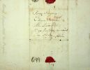 Note autographe signée. Durand Borel de Brétizel (1764-1839) député, administrateur des biens du duc d'Aumale, conseiller à la cour de cassation.
