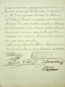 Lettre signée