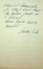 Lettre autographe signée. Edda Mussolini (1910-1995), fille de Benito, épouse du comte Galeazzo Ciano, comtesse de Cortellazzo et de Buccari.
