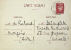 Lettre autographe signée au peintre surréaliste Frédéric Delanglade. André de Richaud (1907-1968), poète, écrivain.