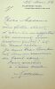 Lettre autographe signée. Xenia Alexandrovna (1875-1960), grande-duchesse de Russie, soeur du tsar Nicolas II.