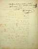 Manuscrit autographe signé d'une longue chanson. Marc-Antoine-Madeleine Désaugiers (1772-1827), chansonnier, poète.