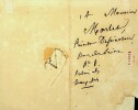Lettre autographe signée. Marc-Antoine-Madeleine Désaugiers (1772-1827), chansonnier, poète.