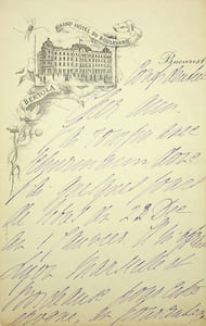 Lettre autographe signée