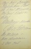 Lettre autographe signée. Felia Litvinne (1860-1936), soprano russe.