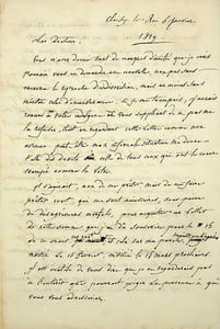 Lettre autographe signée