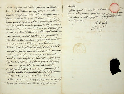 Lettre autographe signée