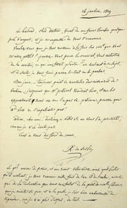 Lettre autographe signée