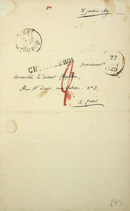 Lettre autographe signée