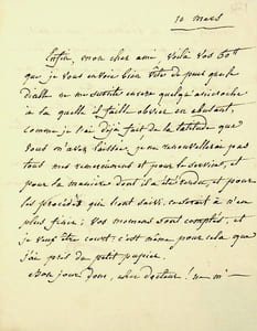 Lettre autographe signée