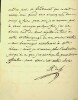 Lettre autographe signée. Claude-Joseph Rouget de Lisle (1760-1836), officier, poète, écrivain, auteur de La Marseillaise.