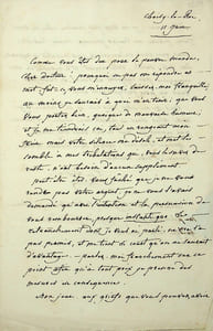 Lettre autographe signée