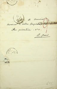 Lettre autographe signée