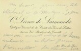 Lettre autographe signée à Lucien Descaves. Léonce de Larmandie (1851-1921), poète, fondateur de la Rose-Croix esthétique avec Péladan.