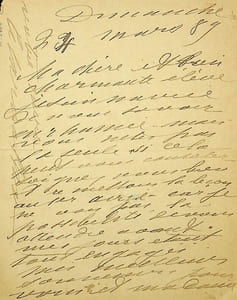 Lettre autographe signée