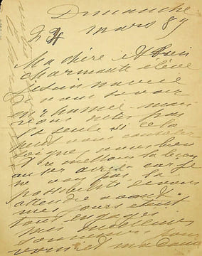 Lettre autographe signée. Caroline Carvalho (1827-1895), soprano colorature.