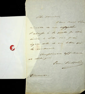 Lettre autographe signée