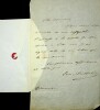 Lettre autographe signée. Erminia Frezzolini (1818-1884), soprano italienne.