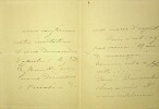 Lettre autographe signée. Henriette Fuchs (1836-1927), cantatrice, compositrice, critique musical.