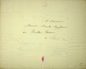 Lettre autographe signée. Carolina Naldi Sparre (1801-1876), soprano, fille du baryton Giuseppe Naldi, comtesse Sparre.