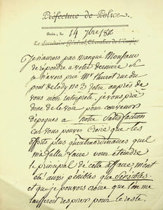 Lettre autographe signée