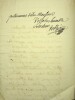 Lettre autographe signée. Antoine-Pierre-Augustin de Piis (1755-1832), chansonnier, auteur dramatique.