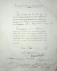 Lettre signée. [Monuments historiques, Maupassant] Arcisse de Caumont (1801-1873), archéologue ; Mellon Jolly (1795-1872), archevêque de Sées puis de ...