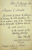 Lettre autographe signée. Louis Veuillot (1813-1883), journaliste, homme de lettres.