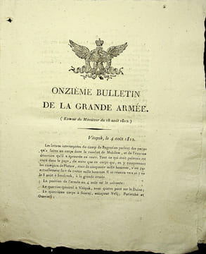 [Napoléon, Campagne de Russie, 1812], Onzième bulletin de la Grande Armée : désertion en masse dans l'armée de Bagration, situation des armées ...