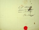 Lettre autographe signée à Louis-Nicolas Lemercier (1755-1849), député du Tiers-Etat aux Etats généraux, député de la Charente, président du Conseil ...