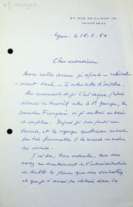 Lettre autographe signée