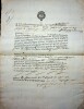 Pièce signée. [Louis de Boulieu, seigneur de Charlieu près d'Annonay] Assignation à comparaître pour la grande enquête sur la noblesse de 1666.